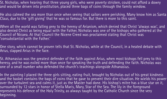 St. Nicholas, when hearing that