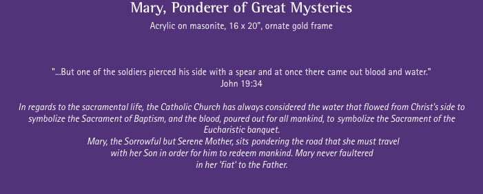 Mary, Ponderer of Great Mysteries